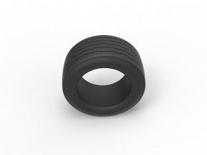 Tire of Asphalt Modified stock car V2 Scale 1 to 25 3D-Druckmodell