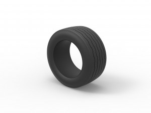 Tire of Asphalt Modified stock car V2 Scale 1 to 25 3D-Druckmodell