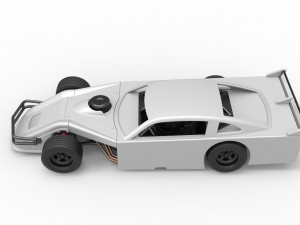 Asphalt Modified stock car Version 4 Scale 1 to 25 3D Print Model