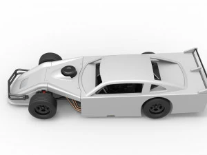 Asphalt Modified stock car Version 4 Scale 1 to 25 3D Print Model