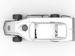 Asphalt Modified stock car Version 4 Scale 1 to 25 3D Print Model