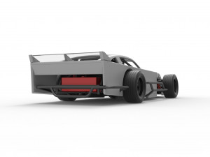 Asphalt Modified stock car Version 4 Scale 1 to 25 3D Print Model