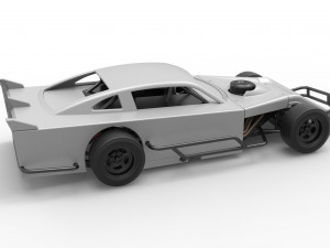Asphalt Modified stock car Version 4 Scale 1 to 25 3D Print Model
