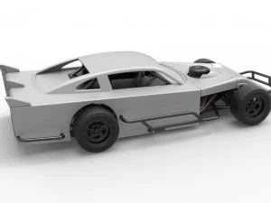 Asphalt Modified stock car Version 4 Scale 1 to 25 3D Print Model