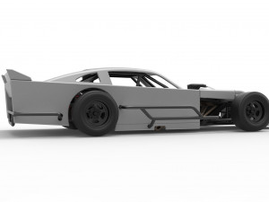 Asphalt Modified stock car Version 4 Scale 1 to 25 3D Print Model