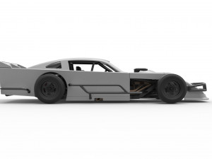 Asphalt Modified stock car Version 4 Scale 1 to 25 3D Print Model