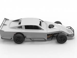 Asphalt Modified stock car Version 4 Scale 1 to 25 3D Print Model