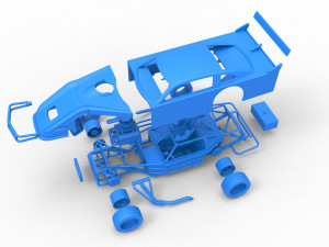 Asphalt Modified stock car Version 4 Scale 1 to 25 3D Print Model