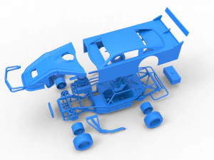 Asphalt Modified stock car Version 4 Scale 1 to 25 3D Print Model