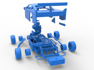 Asphalt Modified stock car Version 4 Scale 1 to 25 3D Print Model