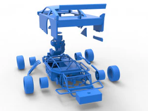 Asphalt Modified stock car Version 4 Scale 1 to 25 3D Print Model