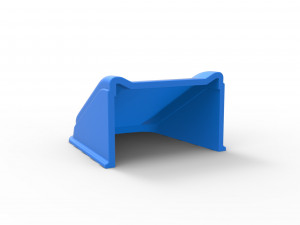 Nose for Asphalt Modified stock car Scale 1 to 25 3D प्रिंट मॉडल