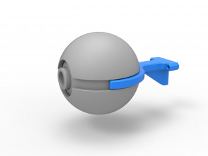 Pokeball wall mount Model Cetak 3D