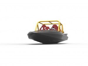 Quad Jet sprint boat Scale 1 to 25 3D Print Model