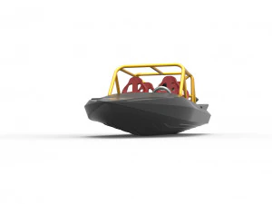 Quad Jet sprint boat Scale 1 to 25 3D Print Model