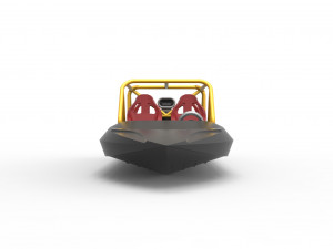 Quad Jet sprint boat Scale 1 to 25 3D Print Model