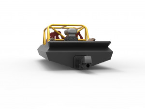 Quad Jet sprint boat Scale 1 to 25 3D Print Model
