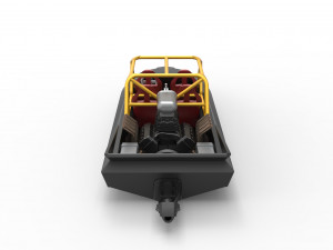 Quad Jet sprint boat Scale 1 to 25 3D Print Model