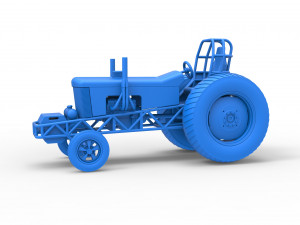 Small block Pulling tractor Scale 1 to 25 Modèles 3D en vedette
