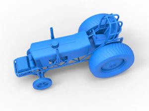 Small block Pulling tractor Scale 1 to 25 3D Print Model
