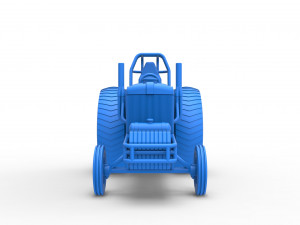 Small block Pulling tractor Scale 1 to 25 Modèles 3D en vedette