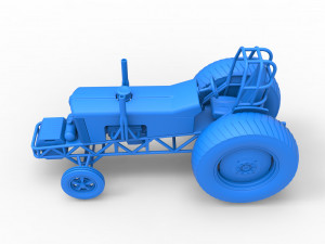 Small block Pulling tractor Scale 1 to 25 Modèles 3D en vedette