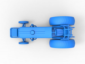 Small block Pulling tractor Scale 1 to 25 Modèles 3D en vedette