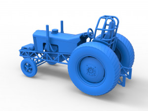 Small block Pulling tractor Scale 1 to 25 Modèles 3D en vedette