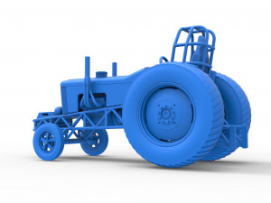 Small block Pulling tractor Scale 1 to 25 Modèles 3D en vedette