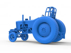 Small block Pulling tractor Scale 1 to 25 3D Print Model