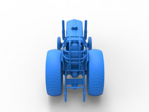 Small block Pulling tractor Scale 1 to 25 Modèles 3D en vedette