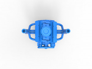 Engine of Small block Pulling tractor Scale 1 to 25 Modèles 3D en vedette