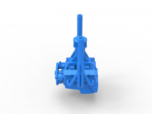 Engine of Small block Pulling tractor Scale 1 to 25 Modèles 3D en vedette