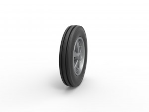 Front wheel of Small block Pulling tractor Scale 1 to 25 3D Принт Модель