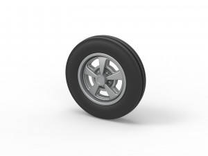 Front wheel of Small block Pulling tractor Scale 1 to 25 3D Принт Модель