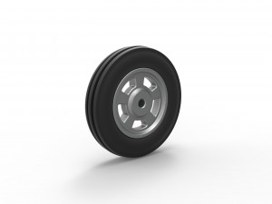 Front wheel of Small block Pulling tractor Scale 1 to 25 3D Принт Модель