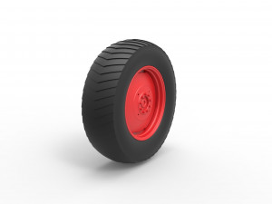 Rear wheel of Small block Pulling tractor Scale 1 to 25 Model do druku 3D