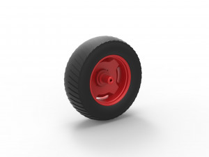 Rear wheel of Small block Pulling tractor Scale 1 to 25 Model do druku 3D