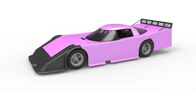 Asphalt Outlaw Super late model Scale 1 to 25 3D Print Model .c4d .max .obj .3ds .fbx .stl .blend 