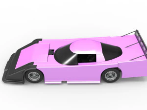 Asphalt Outlaw Super late model Scale 1 to 25 3D Print Model