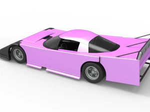 Asphalt Outlaw Super late model Scale 1 to 25 3D Print Model