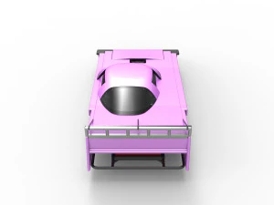 Asphalt Outlaw Super late model Scale 1 to 25 3D Print Model