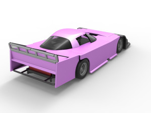 Asphalt Outlaw Super late model Scale 1 to 25 Modello di stampa 3D
