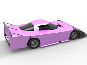 Asphalt Outlaw Super late model Scale 1 to 25 Modello di stampa 3D