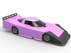 Asphalt Outlaw Super late model Scale 1 to 25 Modello di stampa 3D