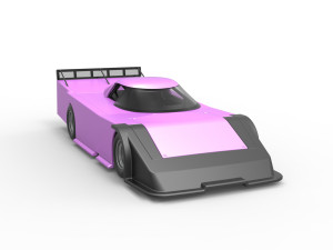 Asphalt Outlaw Super late model Scale 1 to 25 Modello di stampa 3D