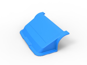 Nose for Asphalt Outlaw Super late model Scale 1 to 25 Modelo de Impressão 3D