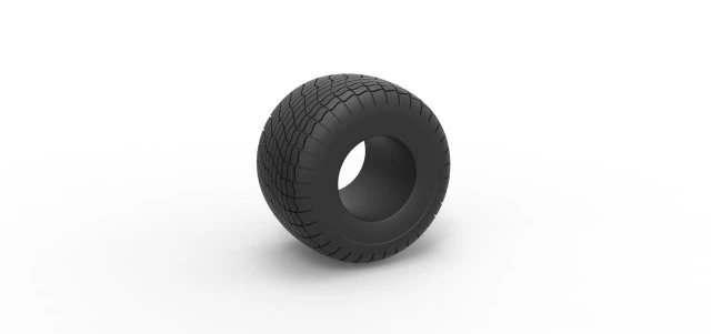 Monster Jam tire 33 Scale 1 to 25 3D Print Model .c4d .max .obj .3ds .fbx .stl .blend