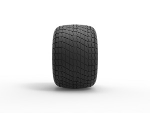 Monster Jam tire 33 Scale 1 to 25 3D Print Model