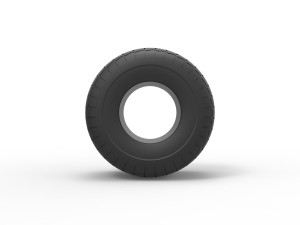 Monster Jam tire 33 Scale 1 to 25 3D Print Model